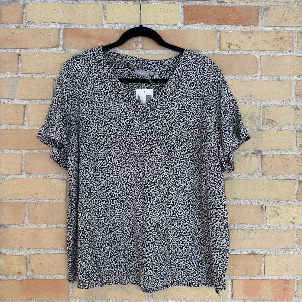 NWT Fransa Black and White Blouse
